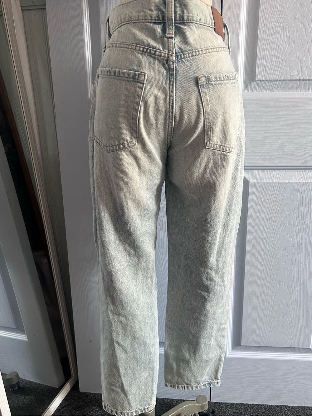 Distressed Light Wash Women’s Mom Jean - Picture 2 of 10